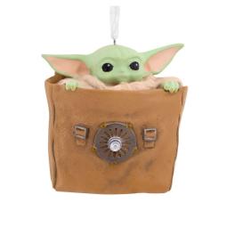 Figura decorativa grogu en bolsa resina 7 cm