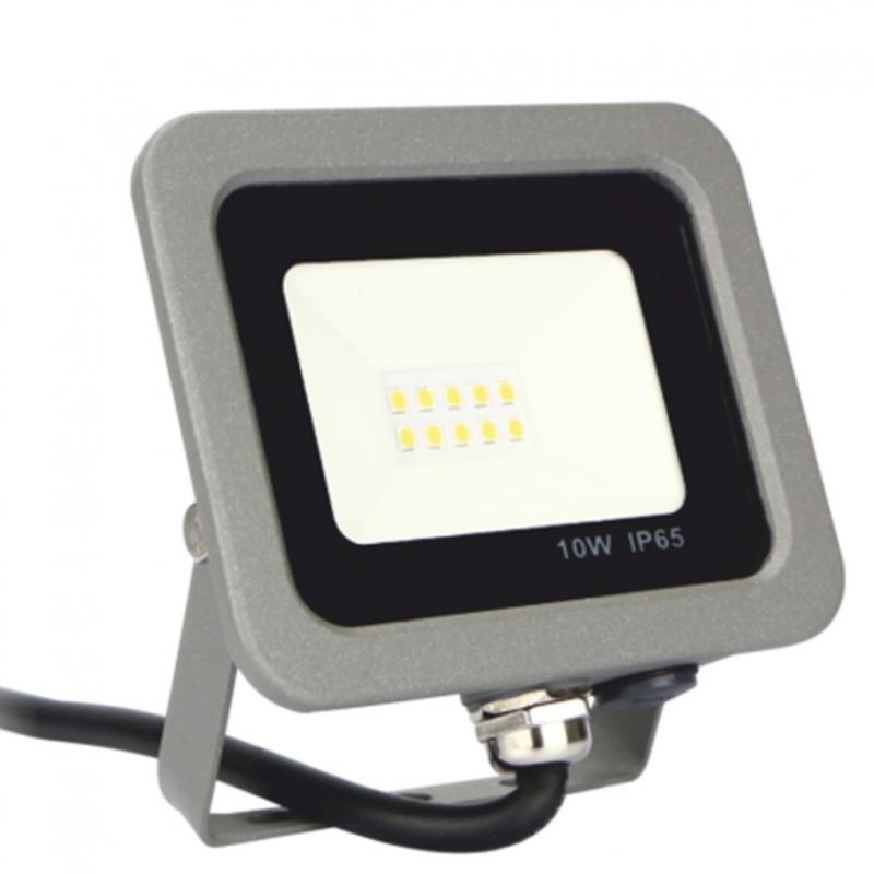 Foco led silver electronics forge+proyector ips 65 10w -  5700k luz fria -  800lm color gris - Imagen 1