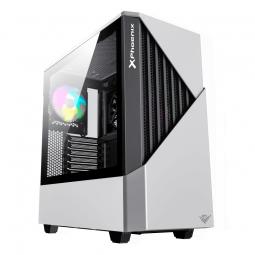 Caja gaming torre phoenix glacier - cristal templado - usb 3.0 - filtros antipolvo - incluye ventilador argb 14cm + 12cm - contr