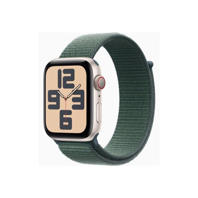 Smartwatch apple watch se gps + cell 44mm starlight aluminium green sport loop