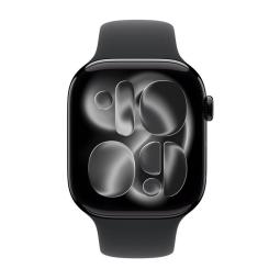 Smartwatch apple watch s11 gps + cellular 46mm jet black aluminium case black sport band - m - l