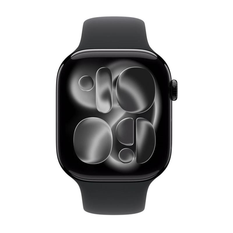 Smartwatch apple watch s11 gps + cellular 46mm jet black aluminium case black sport band - m - l