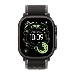 Smartwatch apple watch ultra 3 gps + cellular 49mm black titanium case black - charcoal trail loop - s - m