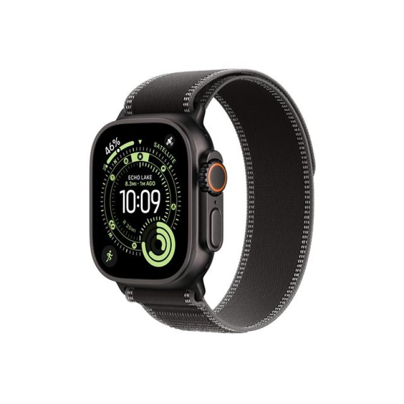 Smartwatch apple watch ultra 3 gps + cellular 49mm black titanium case black - charcoal trail loop - s - m
