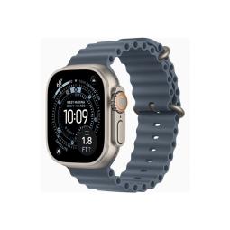 Smartwatch apple watch ultra 3 gps + cellular 49mm natural titanium case anchor blue ocean band