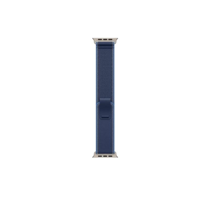 Smartwatch apple watch ultra 3 gps + cellular 49mm natural titanium case blue - bright blue trail loop - m - l