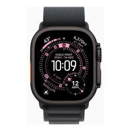 Smartwatch apple watch ultra 3 gps + cellular 49mm black titanium case black alpine loop - m