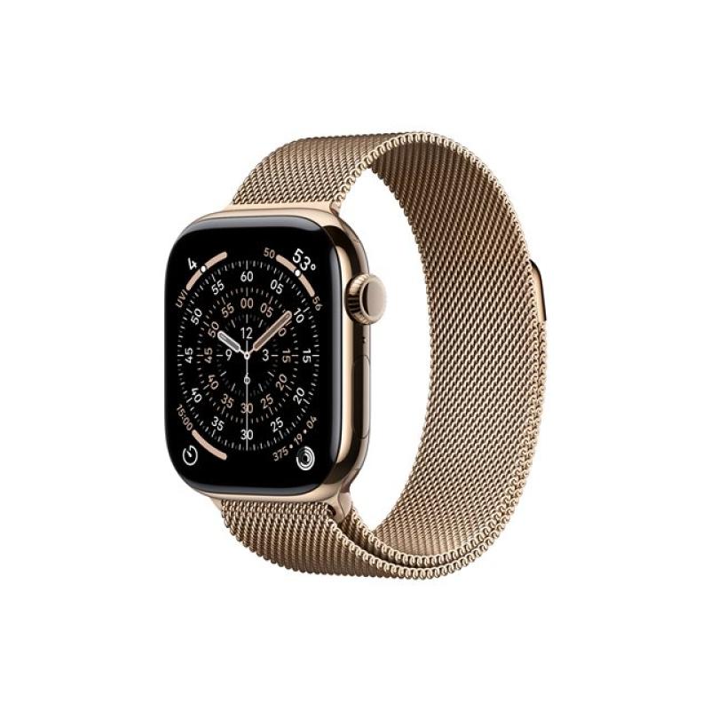 Smartwatch apple watch s11 gps + cellular 42mm gold titanium case gold milanese loop