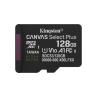 Tarjeta memoria micro secure digital sdxc 128gb kingston canvas select plus clase 10 uhs - 1 + adaptador sd