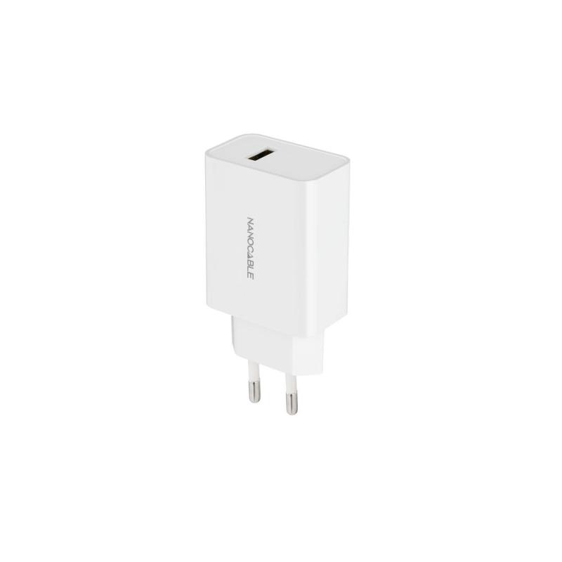 Cargador nanocable usb - a 5v - 2.1a blanco