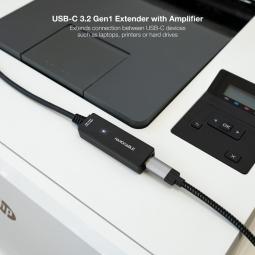 Cable prolongador nanocable con amplificador usb 3.2 gen1 usb - c - m - usb - c - h - 5 m