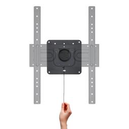 Soporte de pared tooq rotación 360° para pantallas 37 pulgadas - 80 pulgadas negro