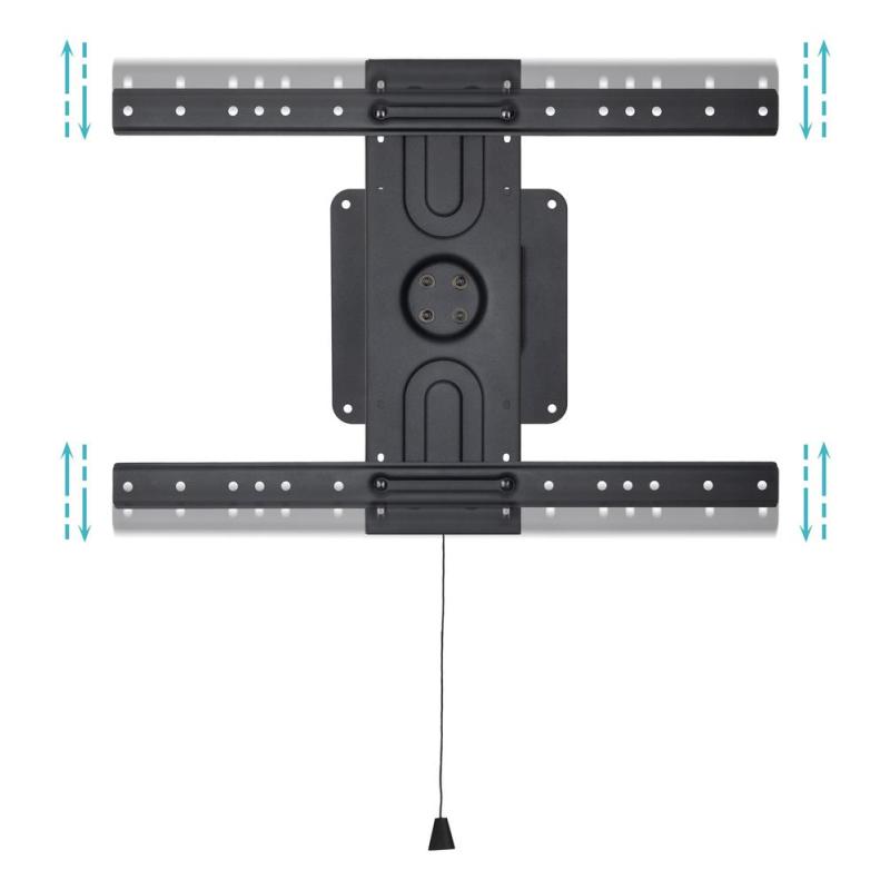 Soporte de pared tooq rotación 360° para pantallas 37 pulgadas - 80 pulgadas negro