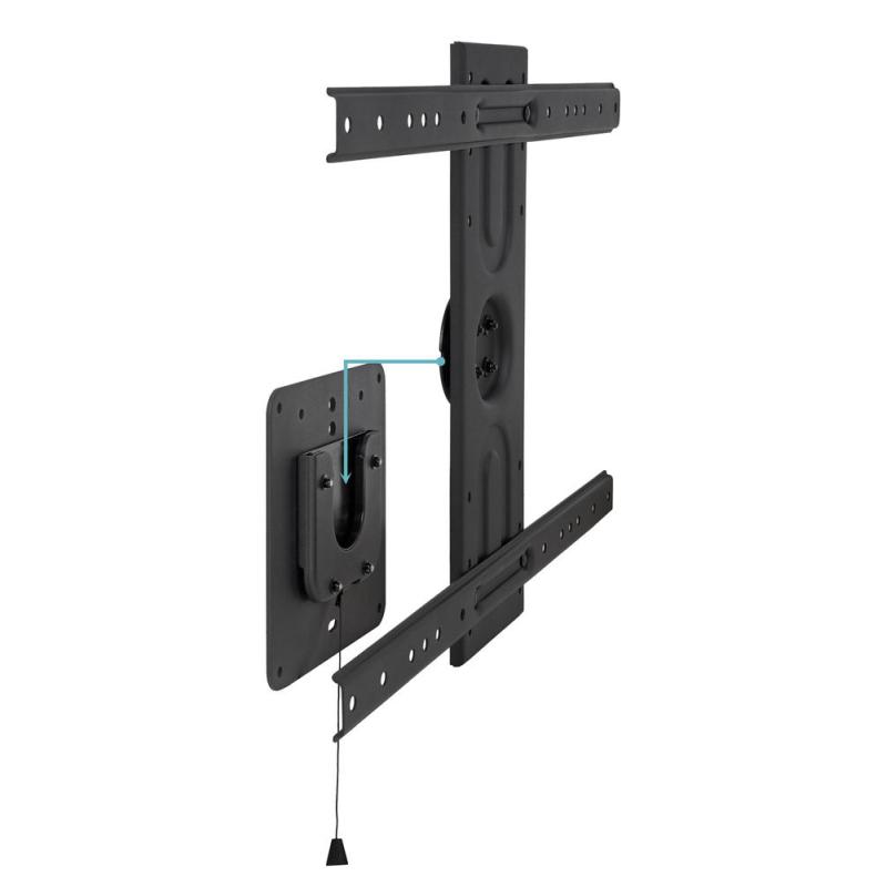 Soporte de pared tooq rotación 360° para pantallas 37 pulgadas - 80 pulgadas negro