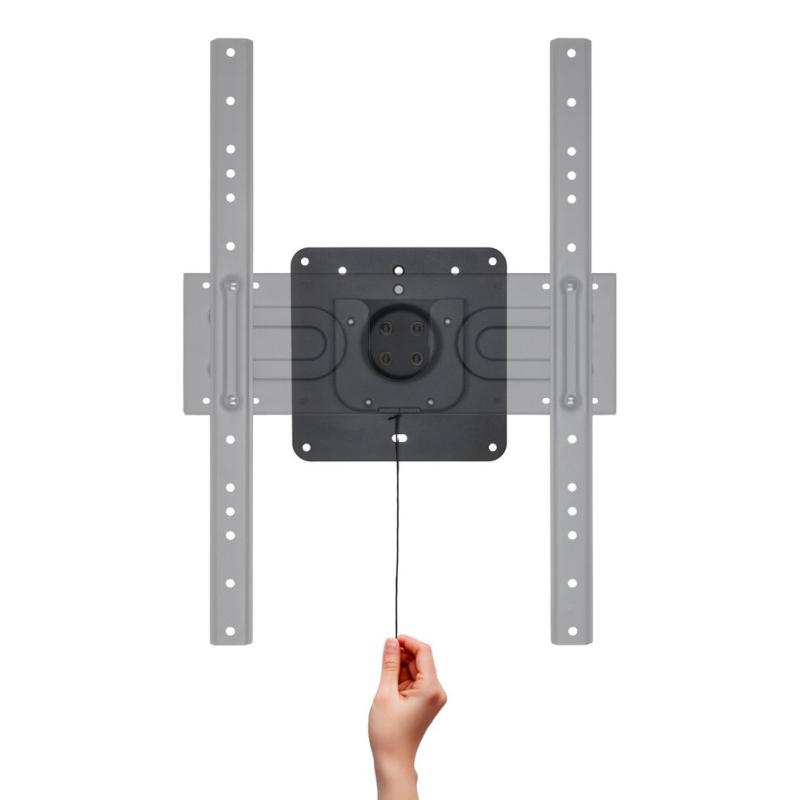 Soporte de pared tooq rotación 360° para pantallas 37 pulgadas - 80 pulgadas negro