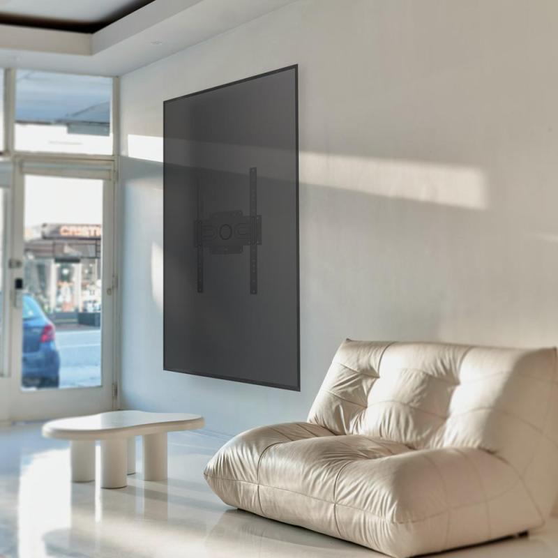 Soporte de pared tooq rotación 360° para pantallas 37 pulgadas - 80 pulgadas negro