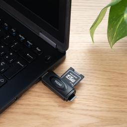 Lector tarjetas tooq usb - a 3.0 - sd - tf - negro