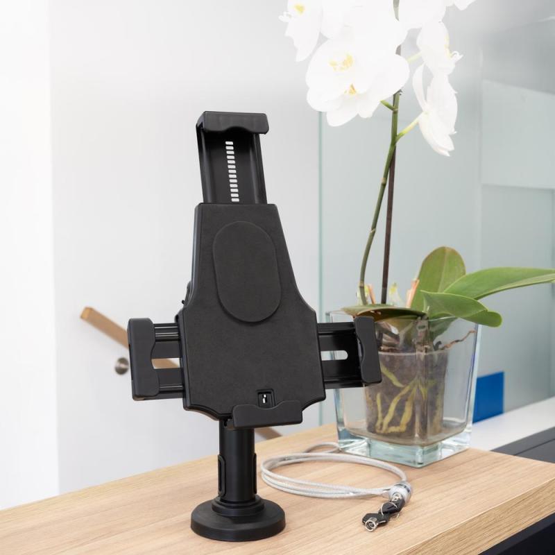 Soporte sobremesa - pared tooq para tablet con antirrobo