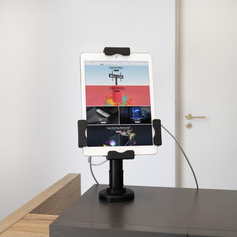 Soporte sobremesa - pared tooq para tablet con antirrobo