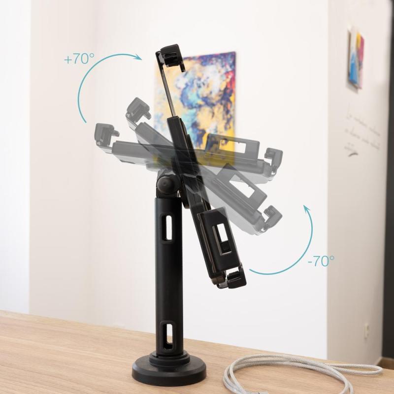 Soporte sobremesa - pared tooq para tablet con antirrobo
