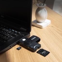 Lector tooq tarjetas inteligentes - dni electrónico - sim - sd - sf - usb - a - negro