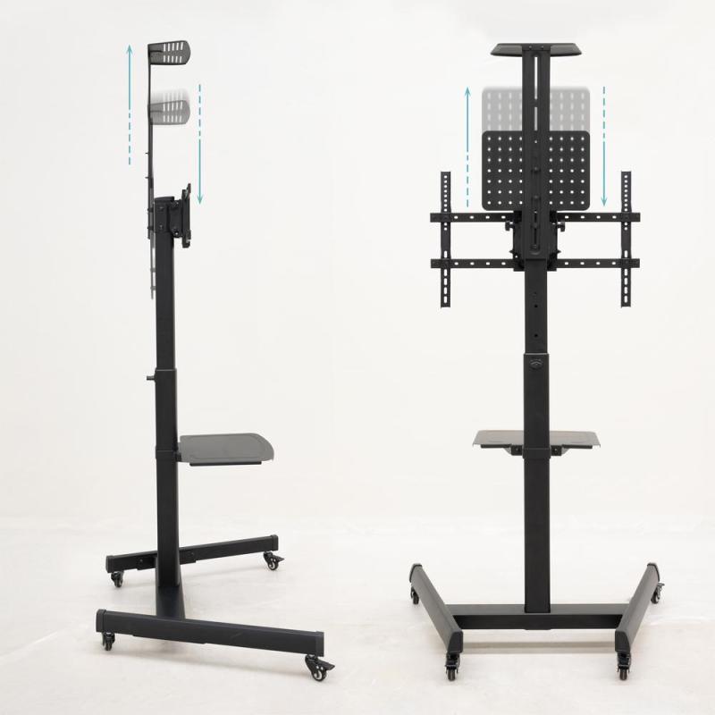 Soporte suelo ruedas tooq rotacion 90° cometa 37 - 70 pulgadas