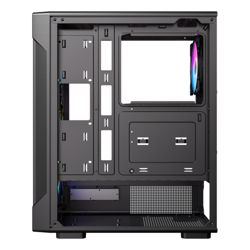 Caja ordenador gaming antec vx - 310 atx argb cristal templado negra