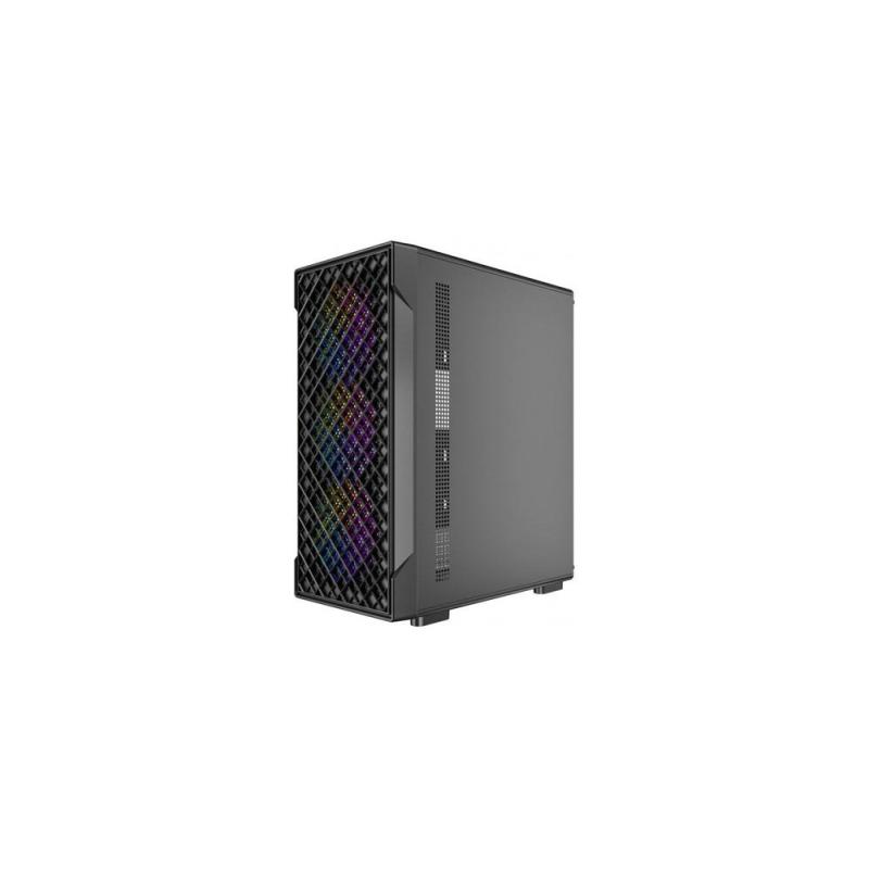 Caja ordenador gaming antec vx - 320 atx argb cristal templado negra