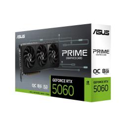 Tarjeta grafica asus prime rtx 5060 8gb gddr7 - 3x dp - 1x hdmi pci express 5.0