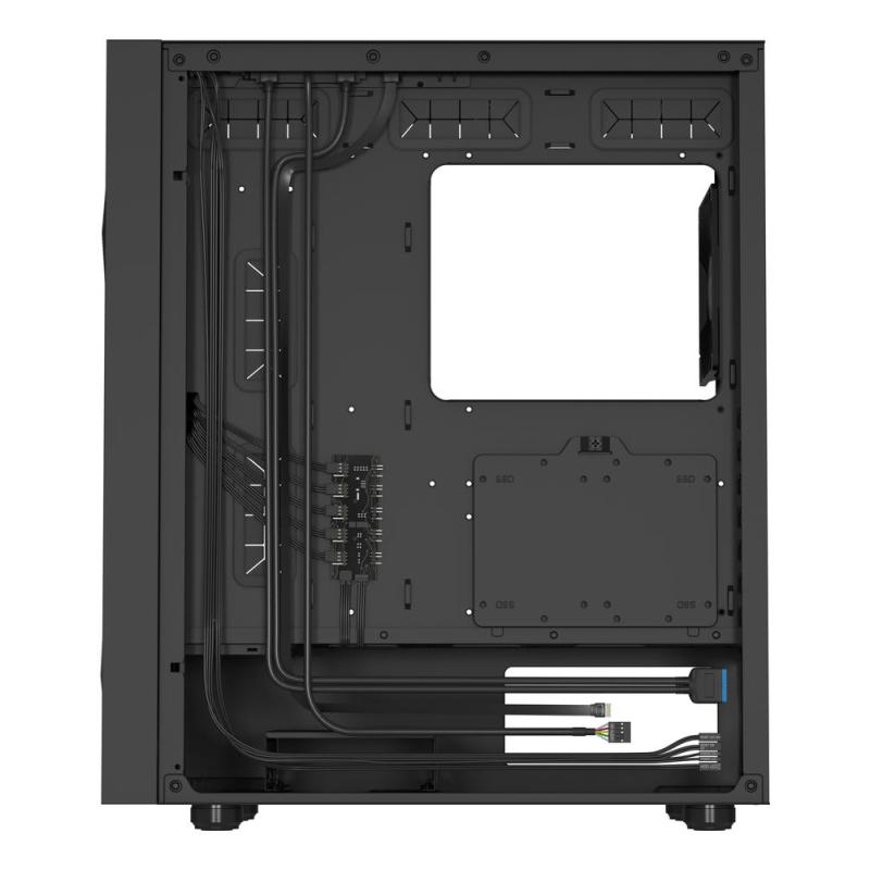 Caja ordenador gaming genesis diaxid 605f atx cristal templado negro
