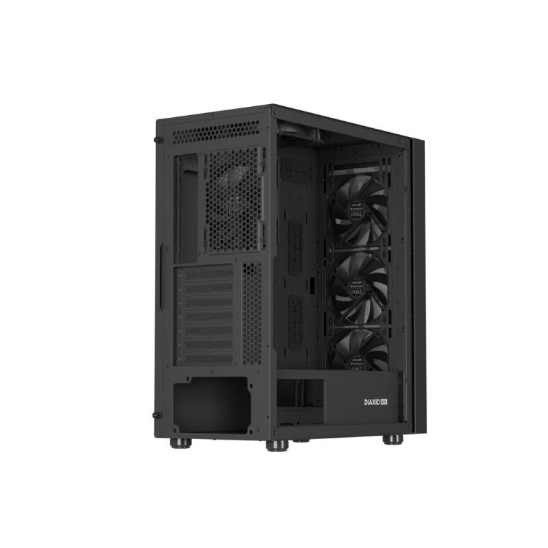 Caja ordenador gaming genesis diaxid 605f atx cristal templado negro