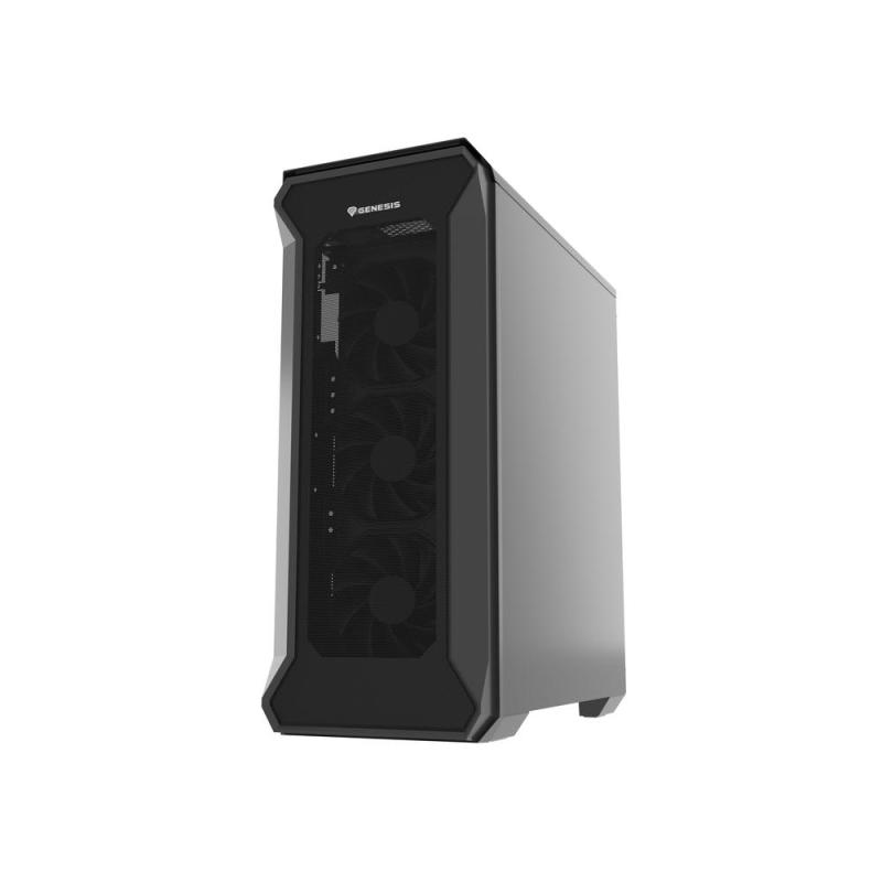 Caja ordenador gaming genesis irid 505f atx cristal templado negra