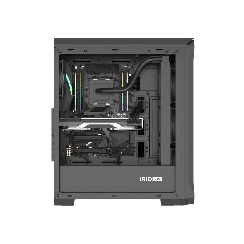 Caja ordenador gaming genesis irid 505f atx cristal templado negra