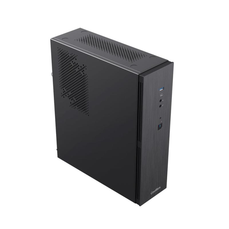Caja ordenador coolbox t370 - 1 matx negro con fuente tfx