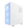 Caja ordenador gaming coolbox ga300 grid line atx argb cristal templado blanco