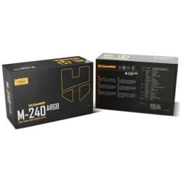 Kit refrigeracion liquida nox hummer m - 240 argb 2x 120mm negro