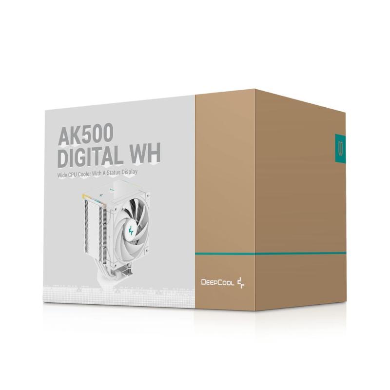 Ventilador disipador cpu deepcool ak500 digital blanco