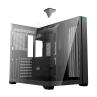 Caja ordenador gaming hiditec atx sky cristal templado negro