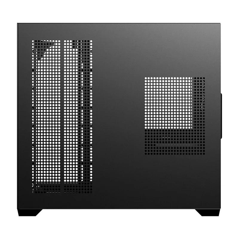 Caja ordenador gaming hiditec atx sky cristal templado negro