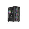 Caja ordenador gaming genesis diaxid 605 argb atx cristal templado negra