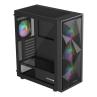 Caja ordenador gaming genesis diaxid 605 argb atx cristal templado negra