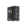 Caja ordenador gaming genesis diaxid 605 argb atx cristal templado negra