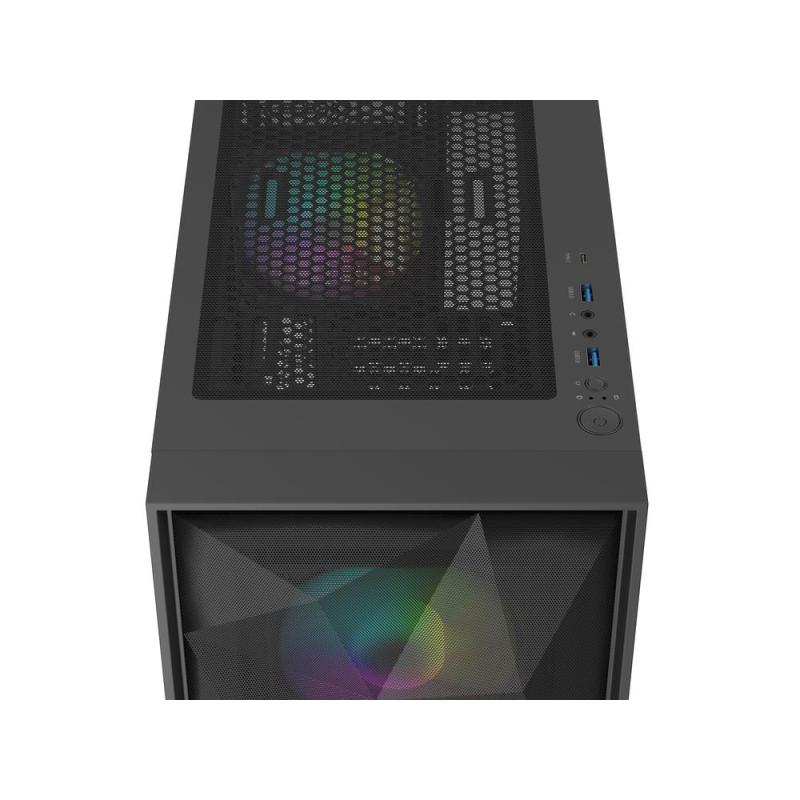 Caja ordenador gaming genesis diaxid 605 argb atx cristal templado negra