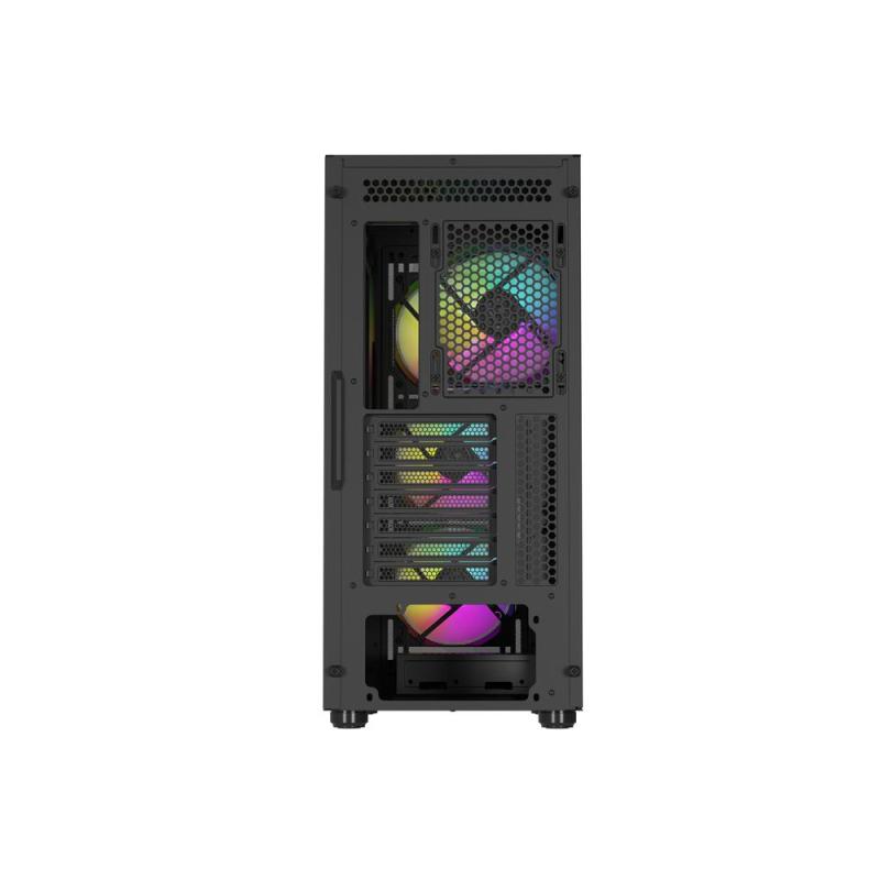 Caja ordenador gaming genesis diaxid 605 argb atx cristal templado negra