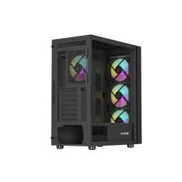 Caja ordenador gaming genesis diaxid 605 argb atx cristal templado negra