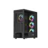 Caja ordenador gaming genesis diaxid 605 argb atx cristal templado negra