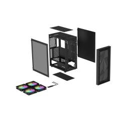 Caja ordenador gaming genesis diaxid 605 argb atx cristal templado negra
