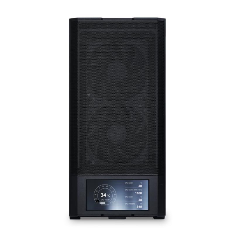 Caja ordenador gaming lian li lancool 207 lcd atx argb cristal templado negra