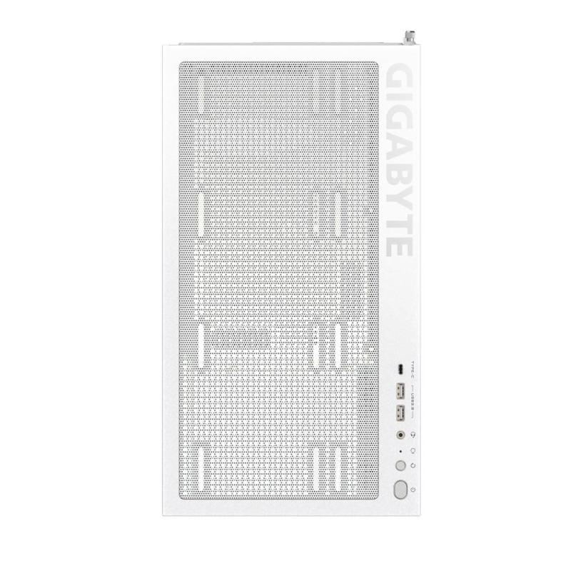 Caja ordenador gaming gigabyte c500 atx cristal templado blanca