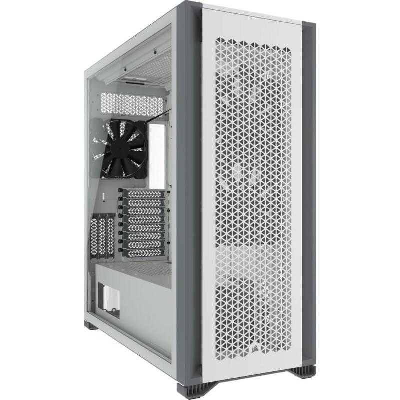 Caja ordenador gaming corsair 7000d airflow atx cristal templado blanca